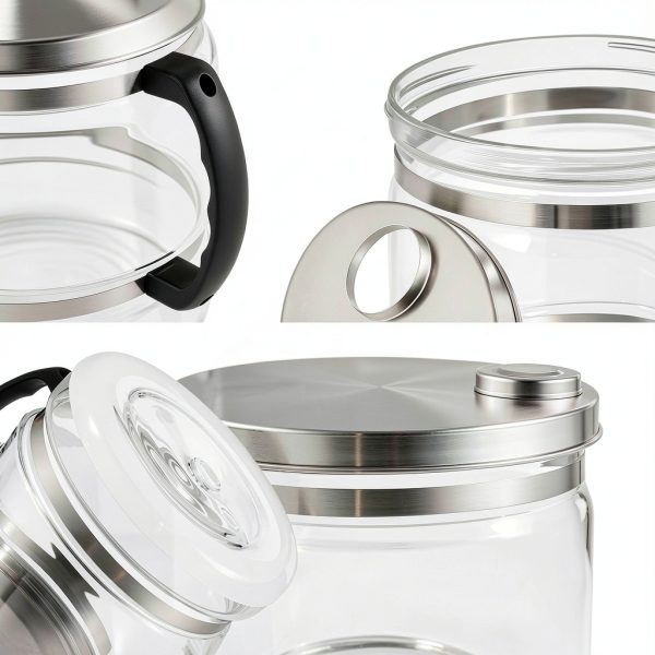 CO-Z Glass Distillation Flask Heat Resistant Large Capacity-5
