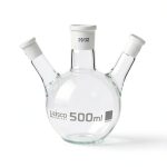 Eisco Distillation Flask Borosilicate Glass Three Necks Lab-0