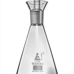 Eisco Borosilicate Glass Distillation Flask 500ml Lab-0
