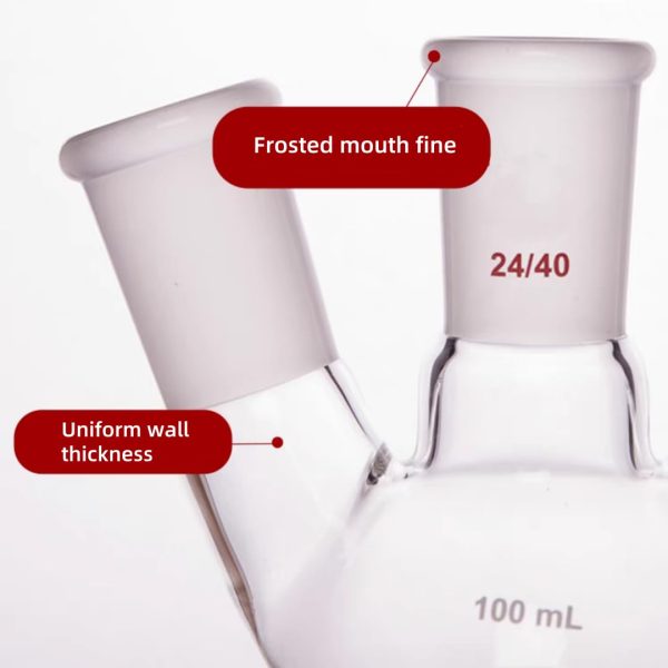 QiMan Lab Distillation Flask Borosilicate Glass High-1