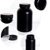 ZGHSWM HDPE Lab Bottles Chemical Resistant Wide Opening-5
