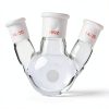 QiMan Lab Distillation Flask Borosilicate Glass High-0