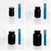 ZGHSWM HDPE Lab Bottles Chemical Resistant Wide Opening-4