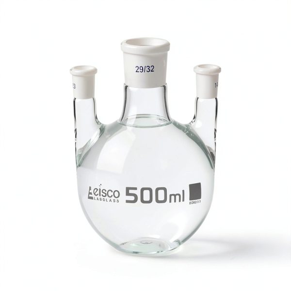 Eisco Borosilicate Glass Distillation Flask 500ml Lab-0