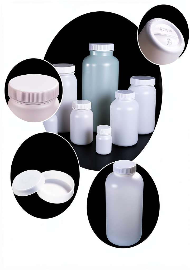 ZGHSWM HDPE lab bottle with wide opening and cap