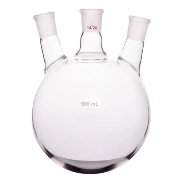 QiMan Lab Distillation Flask Borosilicate Glass High-0