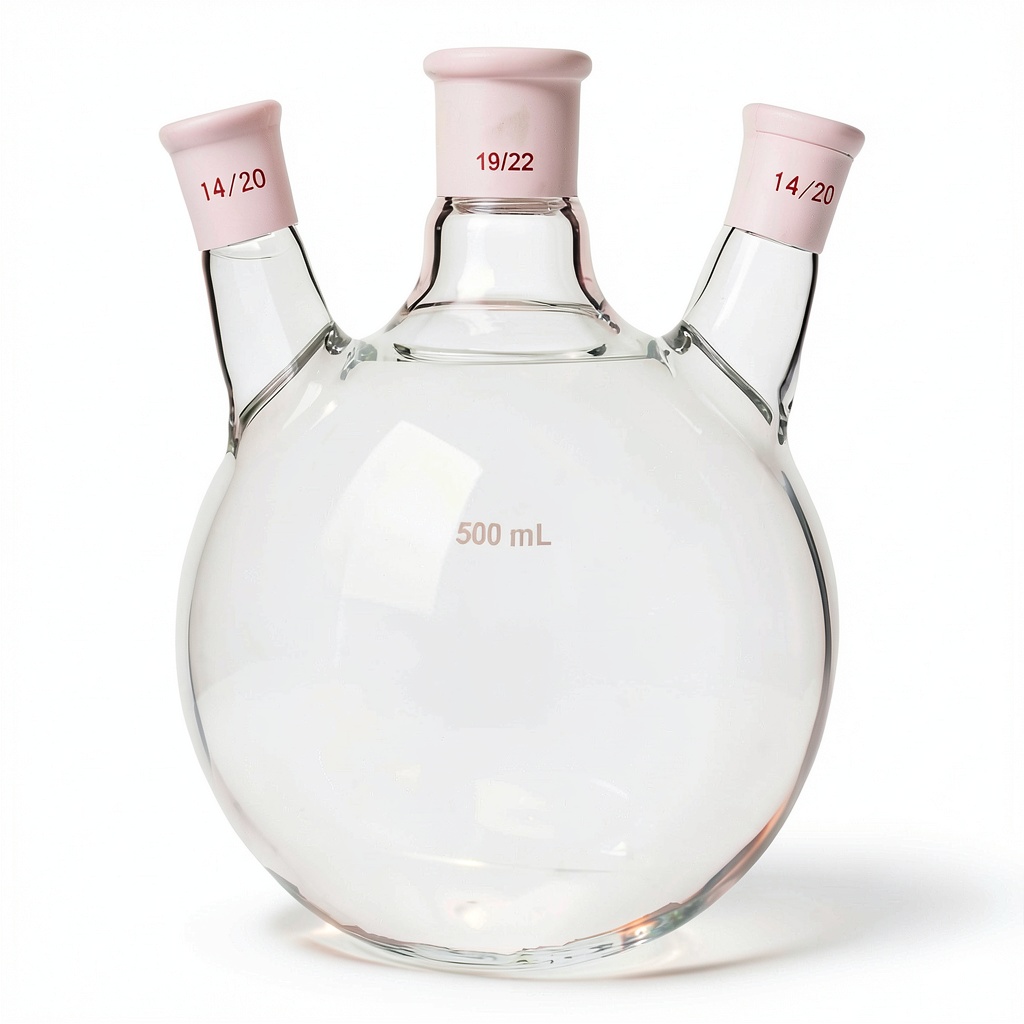 QiMan borosilicate flask in a laboratory setting