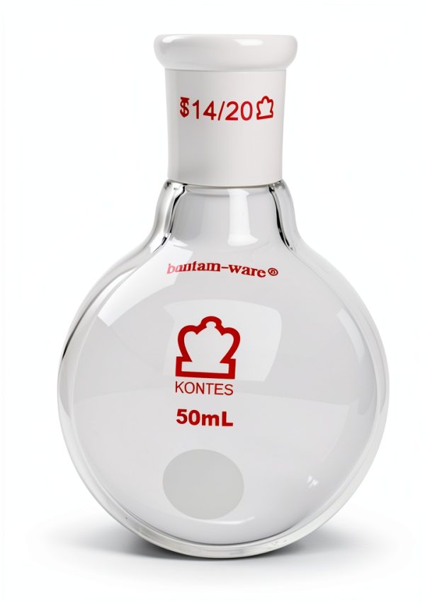 Kimble Chase Distillation Flask Borosilicate Glass Heavy-0