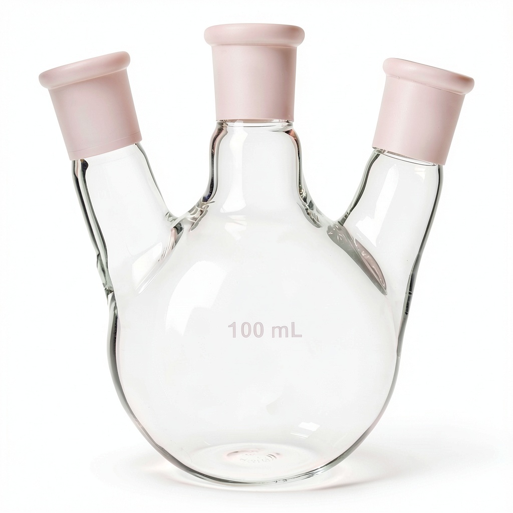 Installing QiMan Lab Distillation Flask Borosilicate Glass High on a laboratory bench