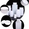 ZGHSWM HDPE Lab Bottles Chemical Resistant Wide Opening-0
