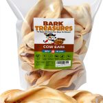 Cow Ears Dog Treats Bark Treasures Thick Rawhide Alternative Chews-0