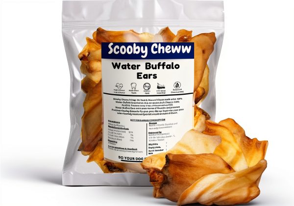 Natural Pet Treats Grass-Fed Water Buffalo Ears - Makalu Dog Chews-0