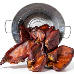 Natural Pig Ears Wood Smoked Dog Chew by Jack's Premium – 6 Ears-0