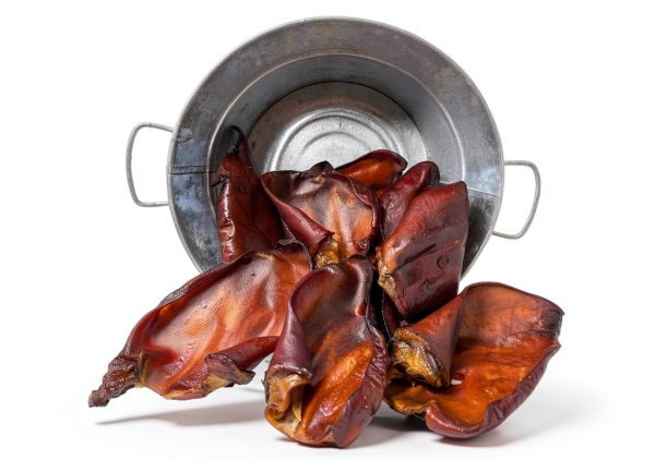 Natural Pig Ears Wood Smoked Dog Chew by Jack's Premium – 6 Ears-0
