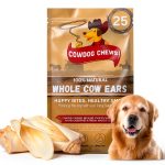 Cowdog Chews Premium Cow Ears 25 Pack – Natural Collagen Rich Chews-0
