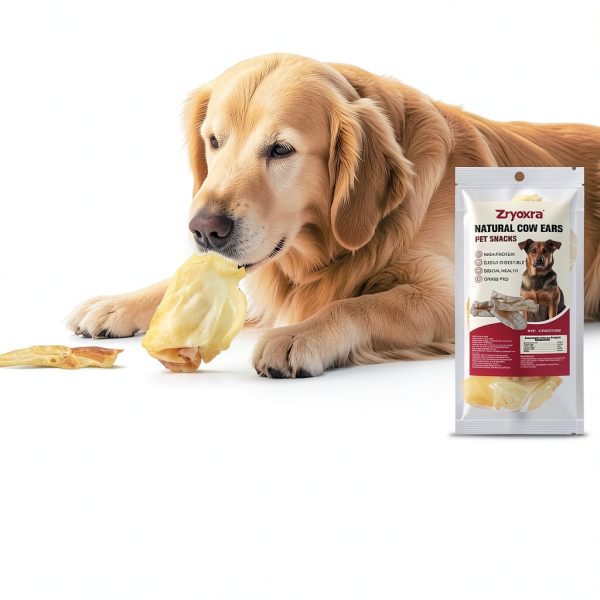 Natural Cow Ears for Dogs Zryoxra Dental Chew High Protein 120g-2