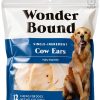 Wonder Bound Cow Ears Dog Treats Amazon Brand Beef Digestible 12-Pack-0