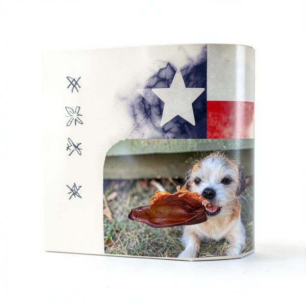 Natural Pig Ears Wood Smoked Dog Chew by Jack's Premium – 6 Ears-4