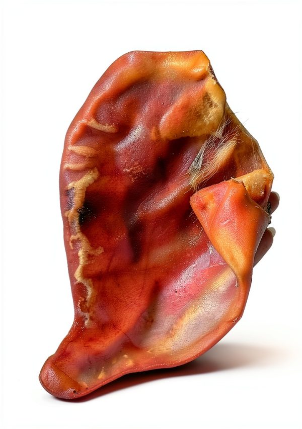 All Natural Jumbo Whole Pig Ears for Dogs (100 Pack) – 100% Natural Pork Ear Dog Treat-1
