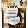 Pork Chomps Roasted Pork Skin Dog Chews Ear Shapes 10 Count-0