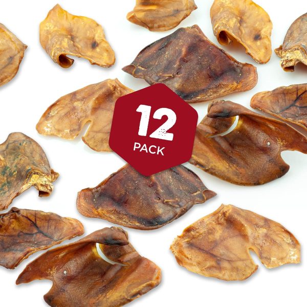 Best Bully Sticks Pig Ears for Dogs 12 Count Natural Full Pig Ears-2