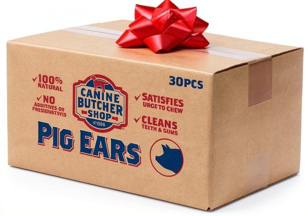 Pig Ears for Dogs – Canine Butcher Shop USA Made (30 Count)-0