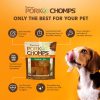 Pork Chomps Roasted Pork Skin Dog Chews Ear Shapes 10 Count-2