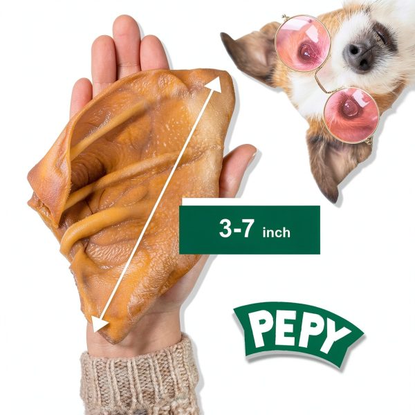 Pig Ears for Dogs Petmex Natural Dog Chews 100 Count Healthy Treats-1