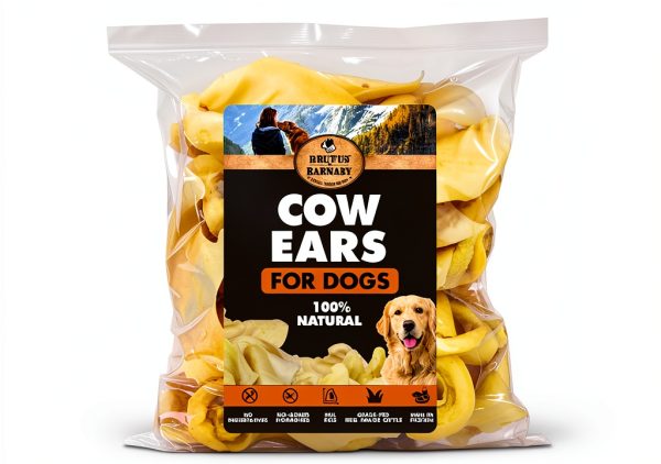 Cow Ears for Dogs – Brutus & Barnaby 12 ct Grass-Fed Angus Beef-0