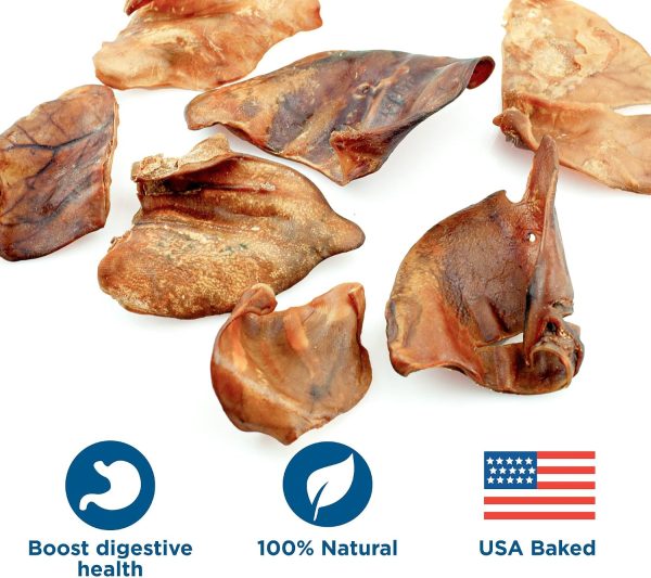 Best Bully Sticks Pig Ears for Dogs 12 Count Natural Full Pig Ears-3